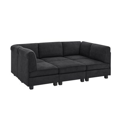 Polyester Upholstered Modular Sectional