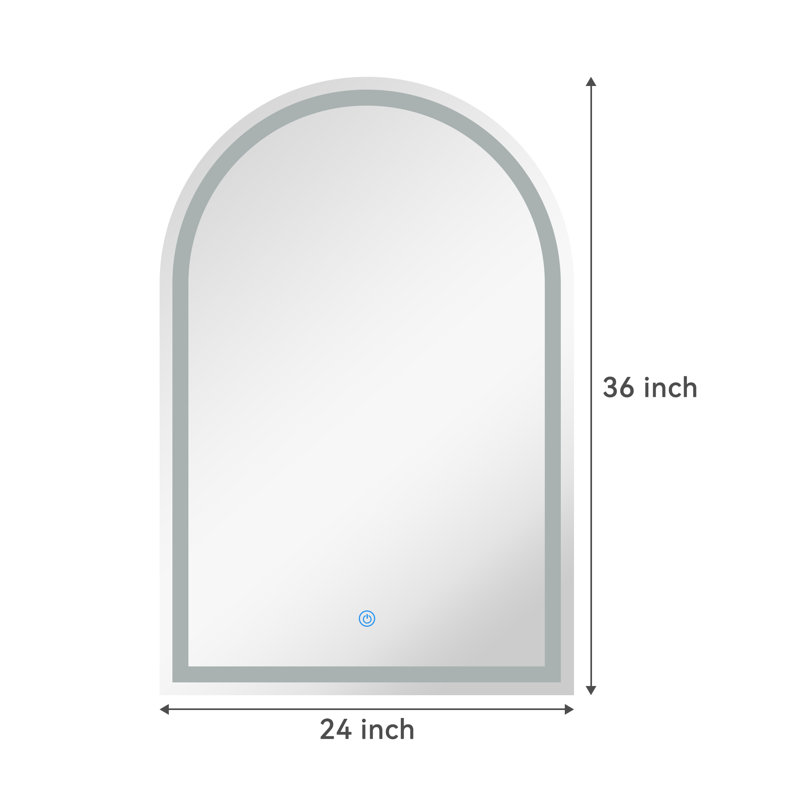 Miroir de salle de bain sans cadre