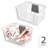 Large Wallspace Open-Front Bin and Bracket - Wall-Mounted Storage Bin for Garage, Laundry Room, and Pantry