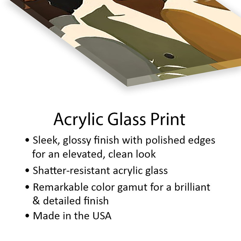 Impression de frères sur verre acrylique, H 24 po x l 16 po x P 0,25 po