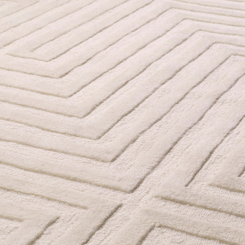 Breck Wool Geometric Area Rug, Rectangle 6'7" x 9'10"