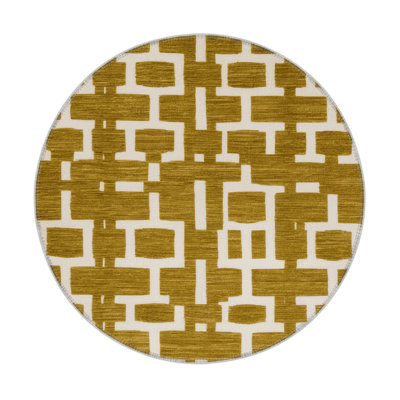 Trellis Brown Indoor and Outdoor Area Rug