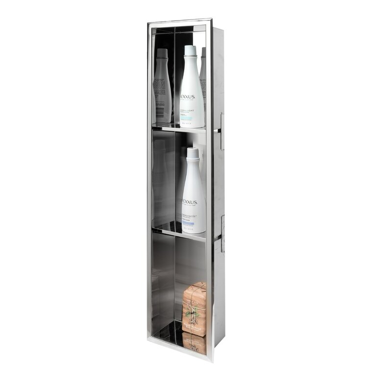 Black / White Matte Shower Shelf 30 Simple & Elegant, Stainless Steel,  Bathroom Organisation 