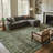 Watte Vintage Floral Border Washable Area Rug with Non-Slip Backing for Living Room & Bedroom-450793477