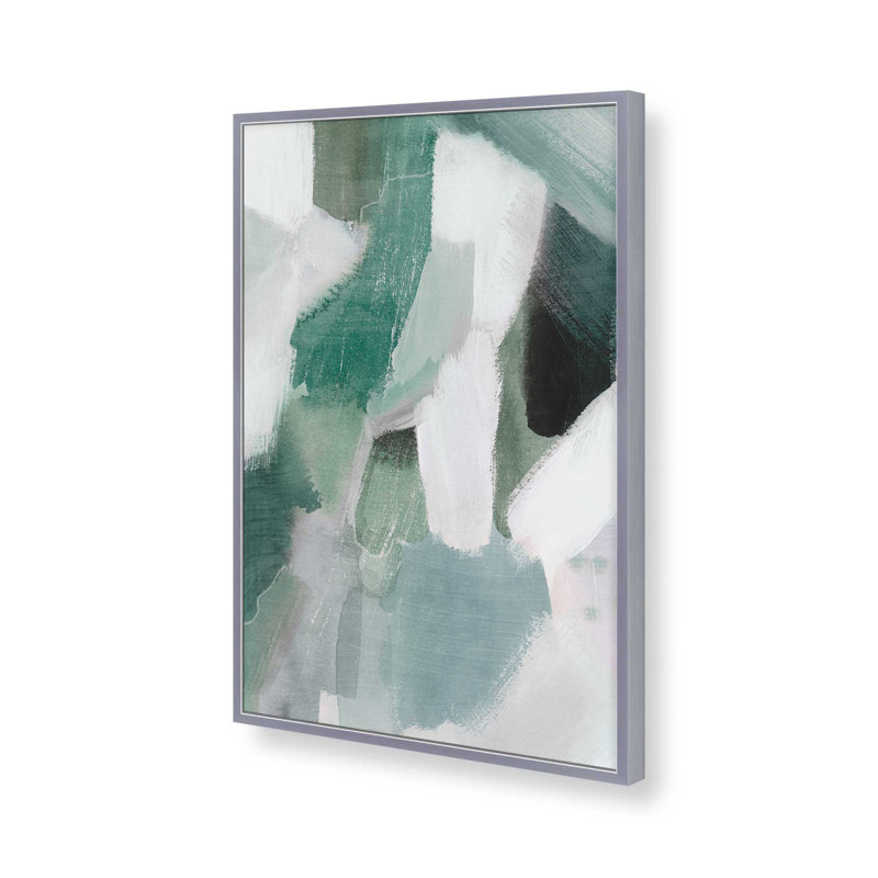 Emerald Mist II, reproduction encadrée, H 17,25 po x l 13,25 po, Encadrement de coin ouvert en chrome poli