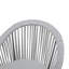 Chaise longue pivotante en rotin PE avec coussins et structure en fer Chadwic-768851443