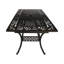 Table extensible - Aluminium avec cadre en cuivre brillant pour la cour, le porche, la terrasse, la terrasse, la couleur naturelle, les caractéristiques extensibles de la salle à manger extensible dans une couleur brillante, une caractéristique élégante