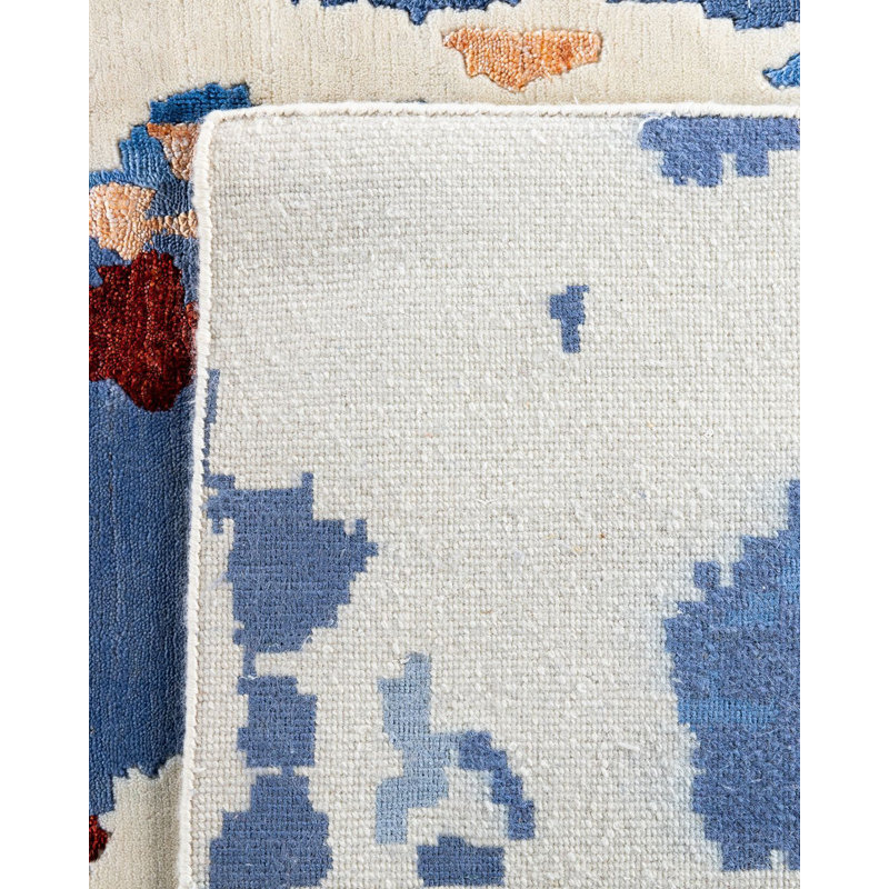 Overdyed One-of-a-Kind 9' 2" X 12' 2" Hand Knotted Area Rug