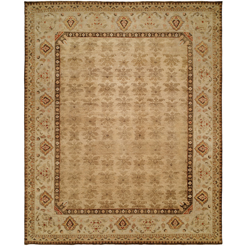 Wool Oriental Area Rug, Rectangle 6' x 9'