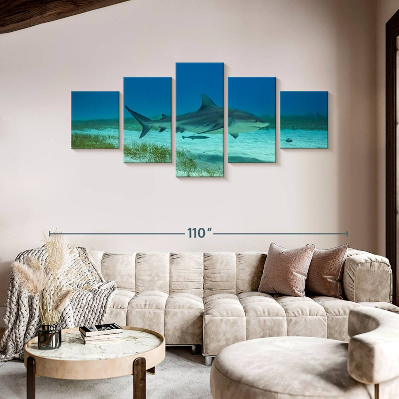 Bull Shark Habitat, 42" H x 92" W