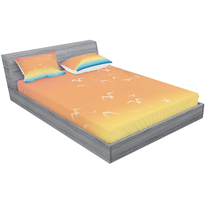 Microfiber Sheet Set, Queen Sheet Set with Fitted Sheet