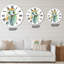 Portrait d'un serpent en fleurs - horloge murale de ferme-60281488
