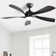 52 Inch Modern Ceiling Fan With 3 Colour Dimmable 5 ABS Blades Remote Control Reversible DC Motor With Led Light
