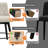 Linen Swivel Bar Stool-light Grey