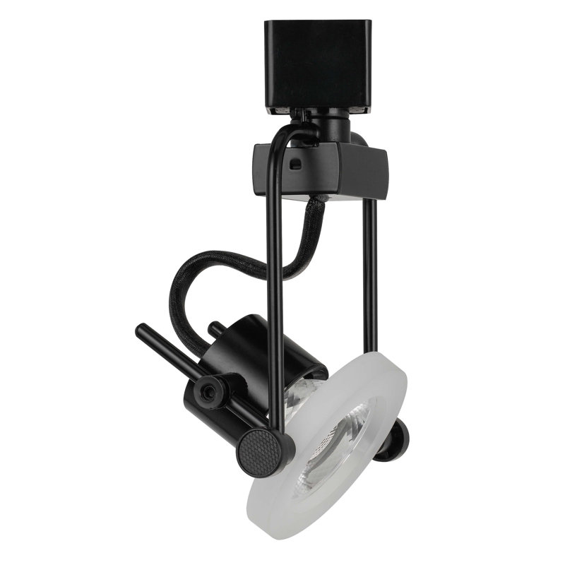 Cal Lighting 10W Integrated LED Track Head Dimmable 700 Lumens 3000K Matte Black 3 L x 2.75 W x 6.5 H, Black