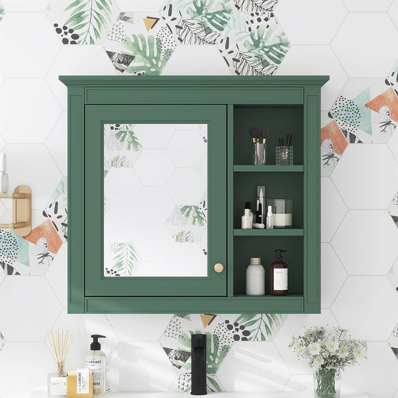 Rangement pour salle de bain Olles, Vert