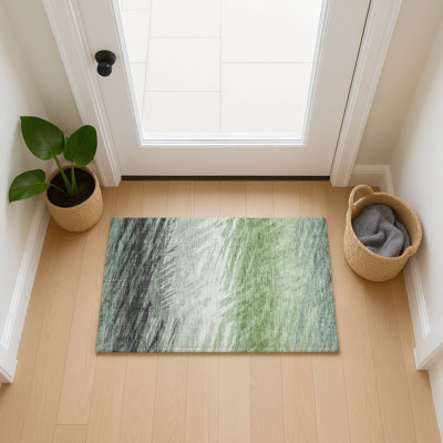 Machine Washable Indoor/Outdoor Jenning ACN2272 Stripes Rug