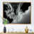 Toile avec cadre flottant or