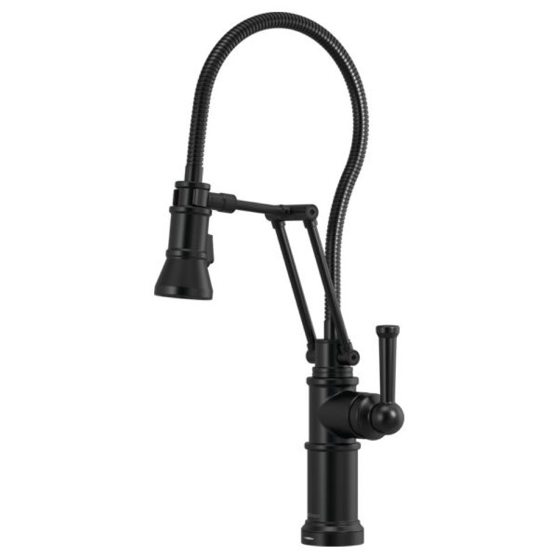 Artesso® Smarttouch® Articulating Faucet With Finished Hose, Matte Black