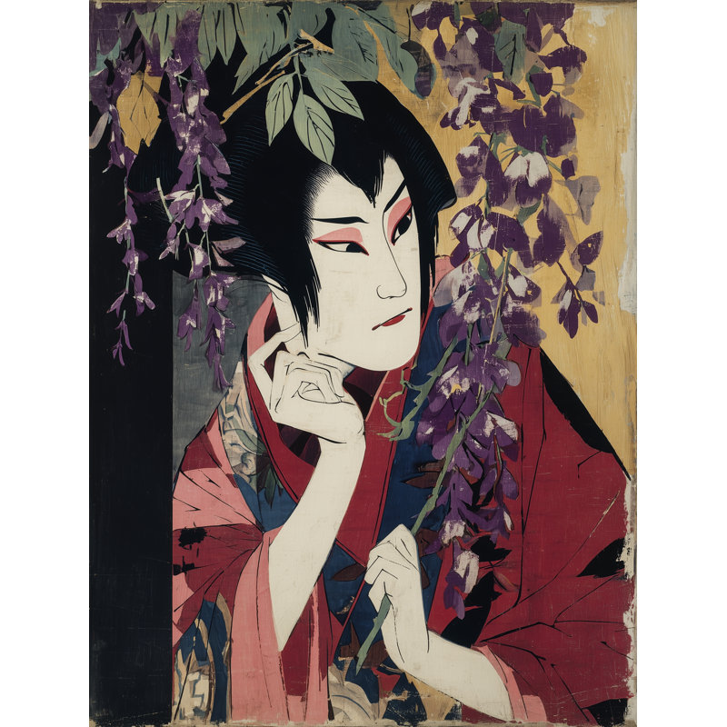 Art mural sur toile Wisteria Dream, L 12 po x H 16 po x P 1 po