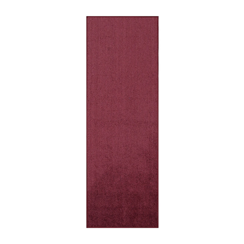 Modern Plush Pet and Kids Friendly Solid Color Cranberry Area Rugs, Stain & Fade Resistance, Perfect for Living Room, Dining Room, Bedroom, Playroom and Kidsroom, Event, Wedding, Amberle Rug