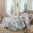 MooMee Striped Duvet Cover Set 100% Washed Cotton Linen Like Textured-105229476-115097794