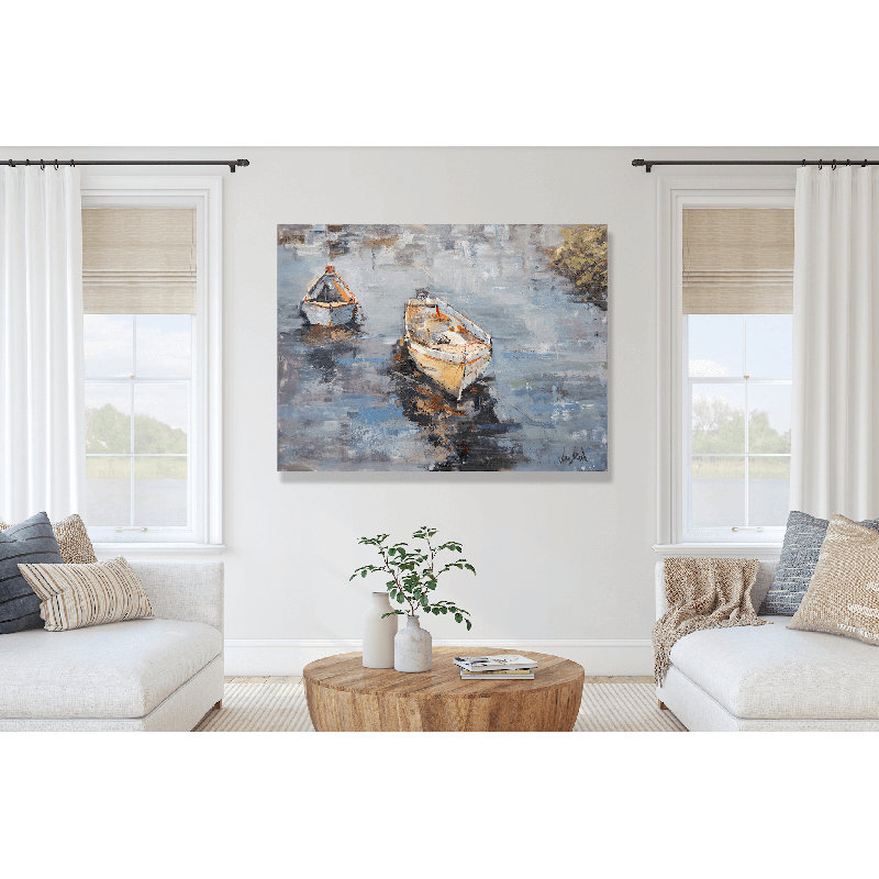 Attente patiente - reproduction d'artiste sur toile, H 40 po x l 60 po x P 1,5 po, Unframed