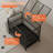 45.7W Rolling Dog Cage With Pull-Out Trays-1958446017