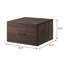 Tiroir de rangement modulaire, finition noyer