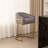 Johnnice 22" W Velvet Upholstered Counter Stool with Metal Bucket Base -100480700