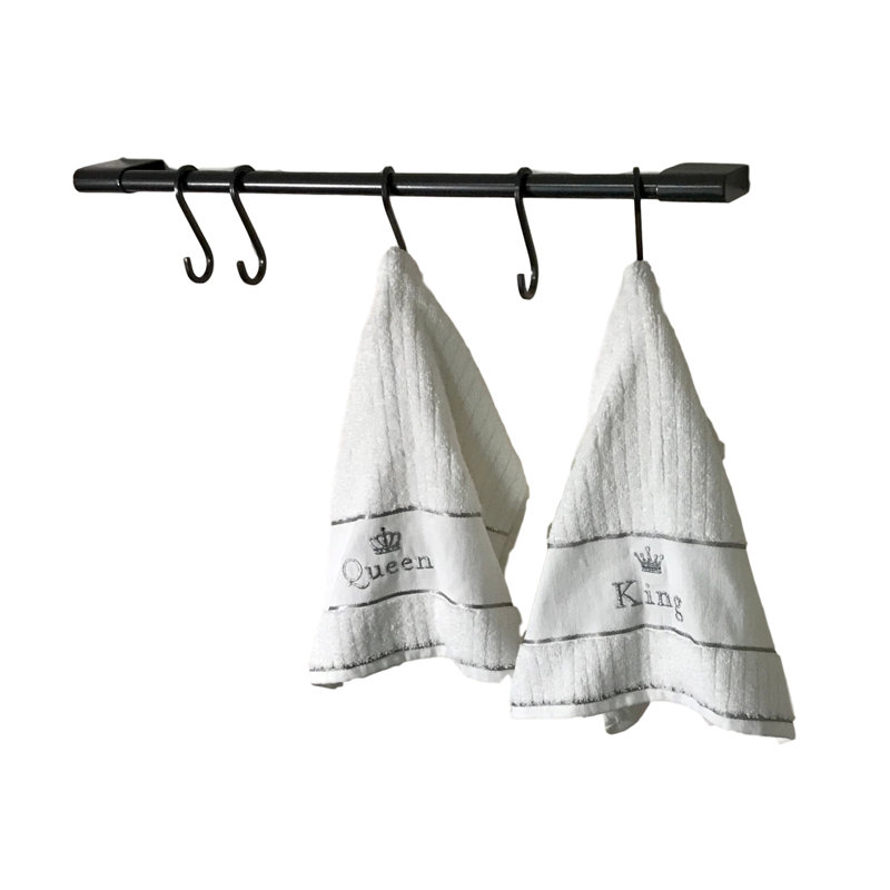 Barre à serviettes murale 24,25", Gris acier