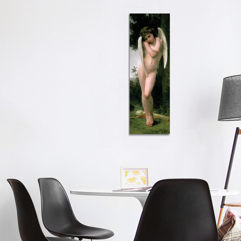 Cupidon, 1891 by William-Adolphe Bouguereau - Wrapped Canvas Panoramic Painting, 121.92 cm H x 40.64 cm W x 1.91 cm D
