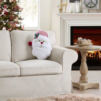 Coussin de Noël père Noël 18 po x 13 po