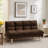 Sar 67'' Upholstered Cushioned Convertible Sofa