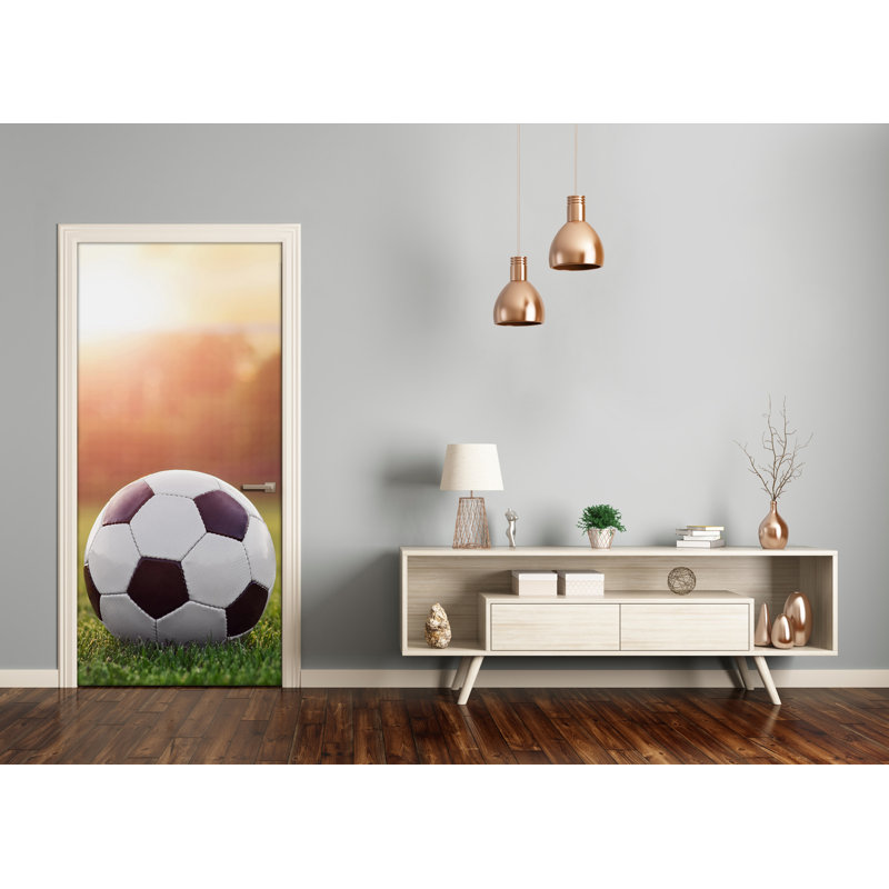 Football Adhesive Door Decal