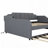 Upholstery Daybed with Trundle and USB Charging Design,Trundle can be flat or erected-1520484658-1520484656