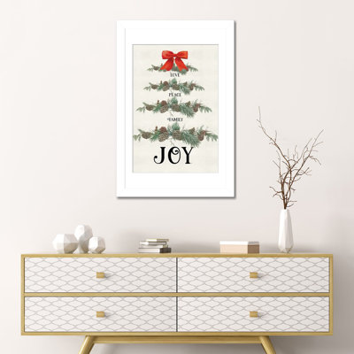 «Love Peace Family Joy Swag», reproduction d'art mural, papier d'art encadré