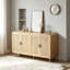 Console en bois avec 2 armoires, bois