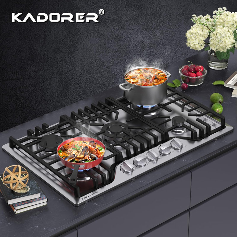30" Dual Fuel Cooktop with 5 Burners