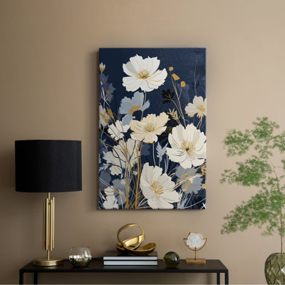 FLORAL Series CCCCL XXV - Toile tendue avec châssis de qualité supérieure - Prêt à être accroché