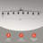 8-Light Adjustable LED Track Lighting Fixture with Color Temperature Control-113463698