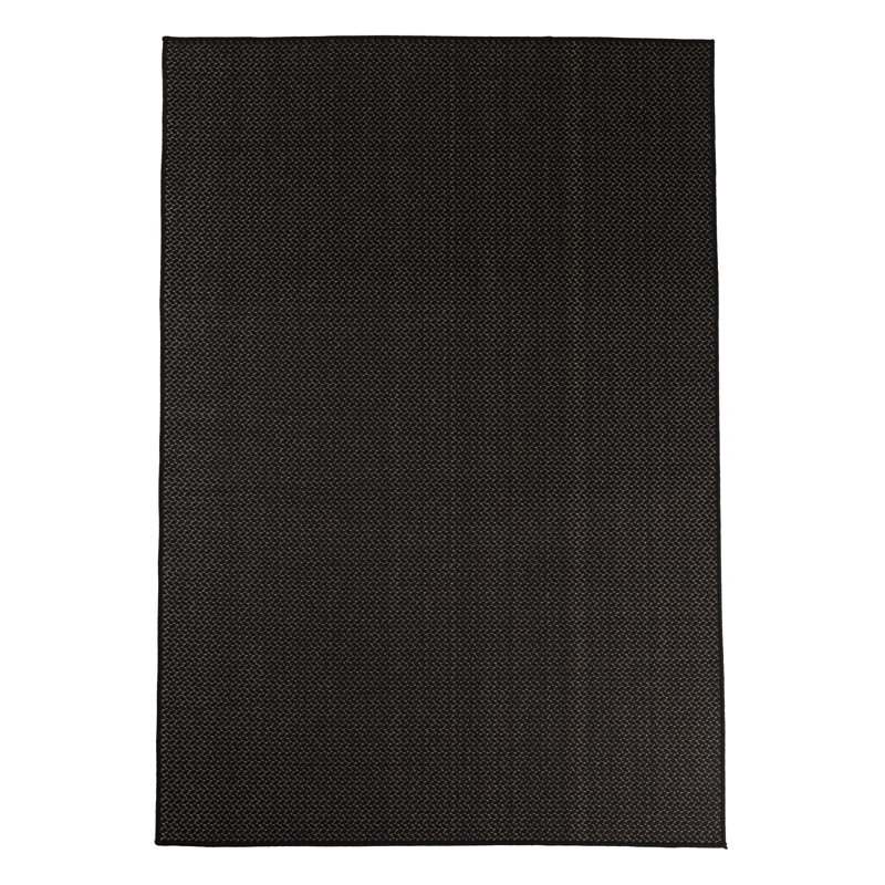 Tapis décoratif noir Furnish My Place, Rectangle 5 pi 3 po x 7 pi 6 po