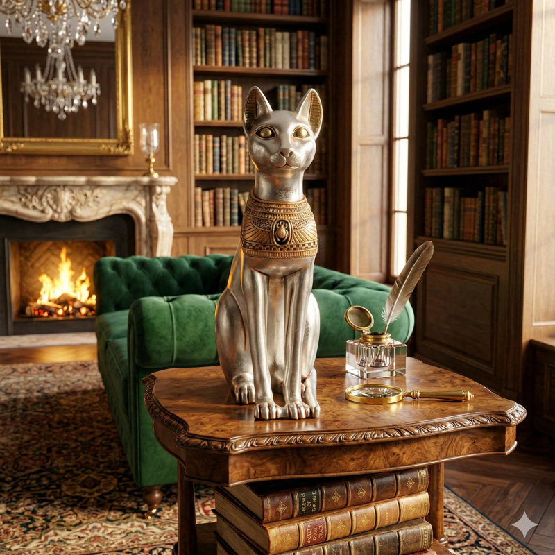 Statue déesse pour chat égyptienne