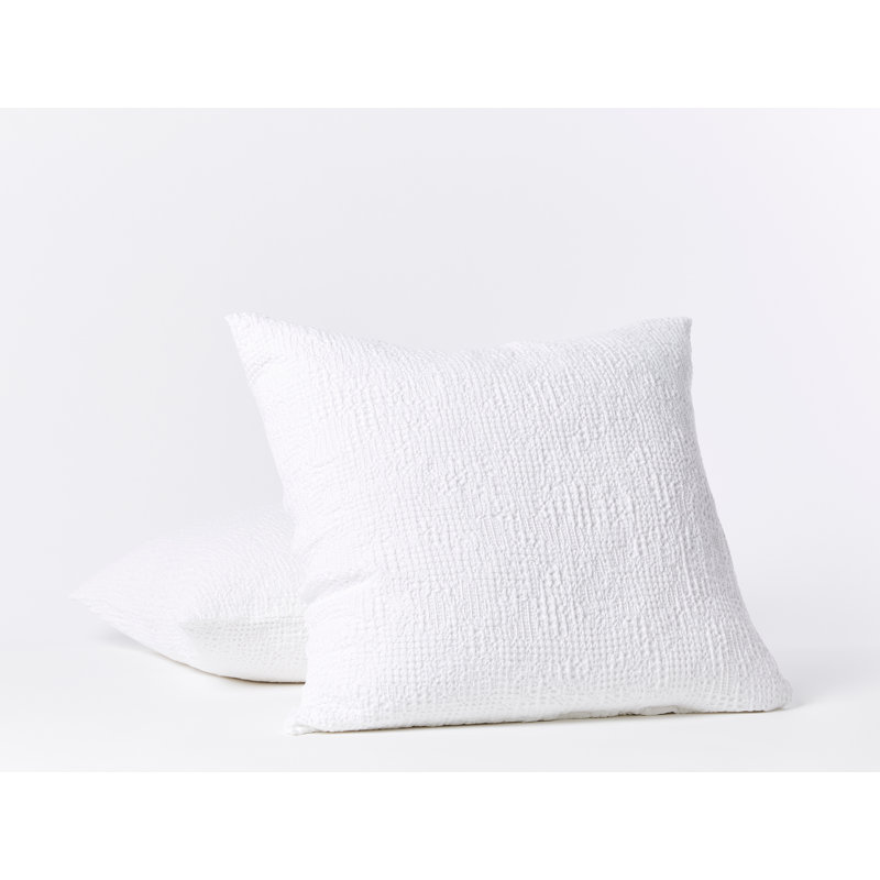 Reyes Pillow Sham, Alpine White, Standard/Twin