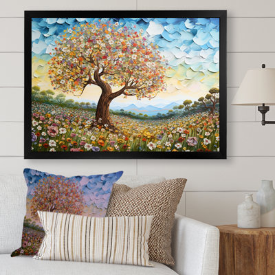 «Tree of Love I» multicolore sur toile