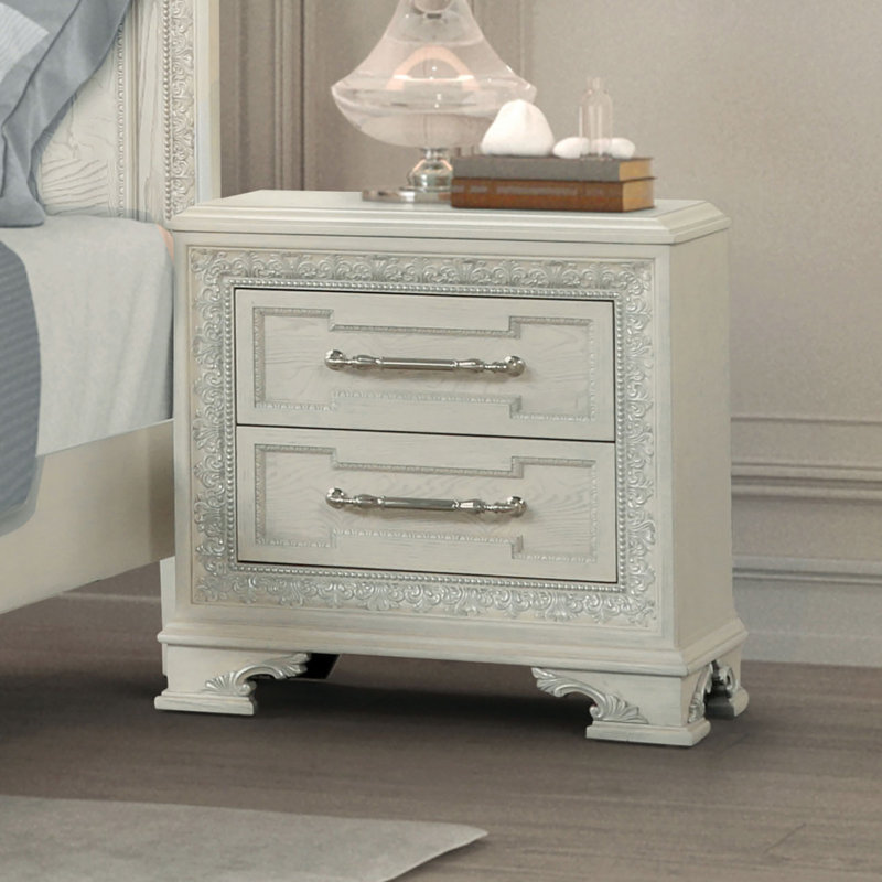 Table de chevet 2 tiroirs Mickinley