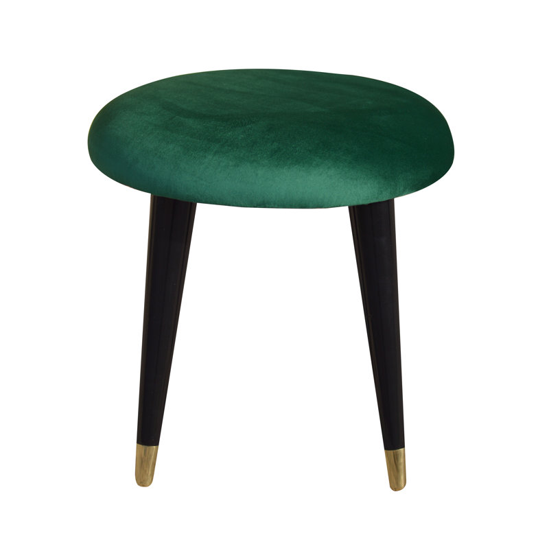 Emi Vanity Stool, Dark Green