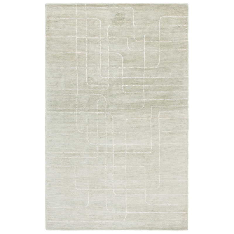Harvest 801 Hand Tufted Wool Pile Abstract Rug, Rectangle 5' x 8'