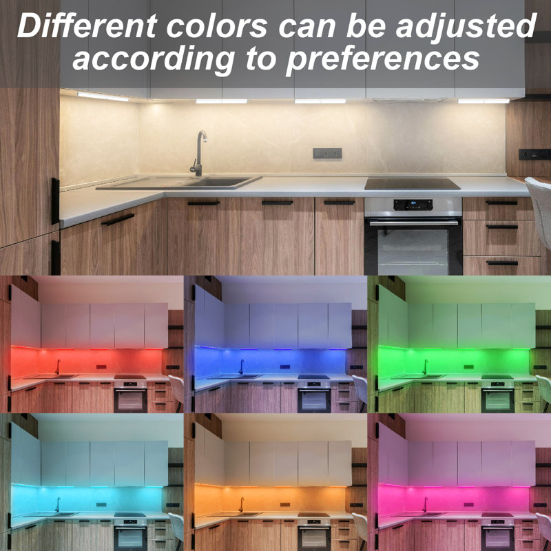 Éclairage RGB de fantaisie, lumières d'ambiance RVB sans fil réglables pour la Saint-Valentin, idéales pour les fêtes et les bars (lot de 1)