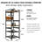 Heavy-duty 3D printer storage rack with T-shaped consumable support